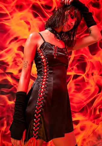 Odds Against Me Satin Dress