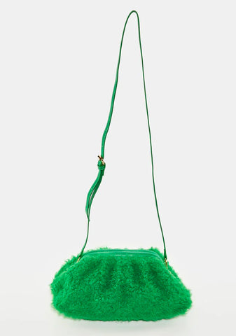 Compatible Green Teddy Clutch Bag