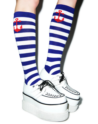 Anchor Stripe Socks