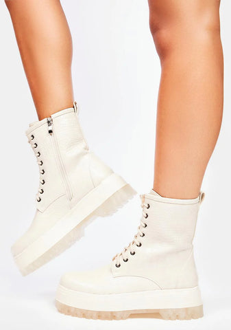 You're So Dramatic Combat Boots