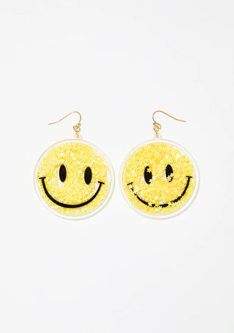 Morning Star Smiley Earrings