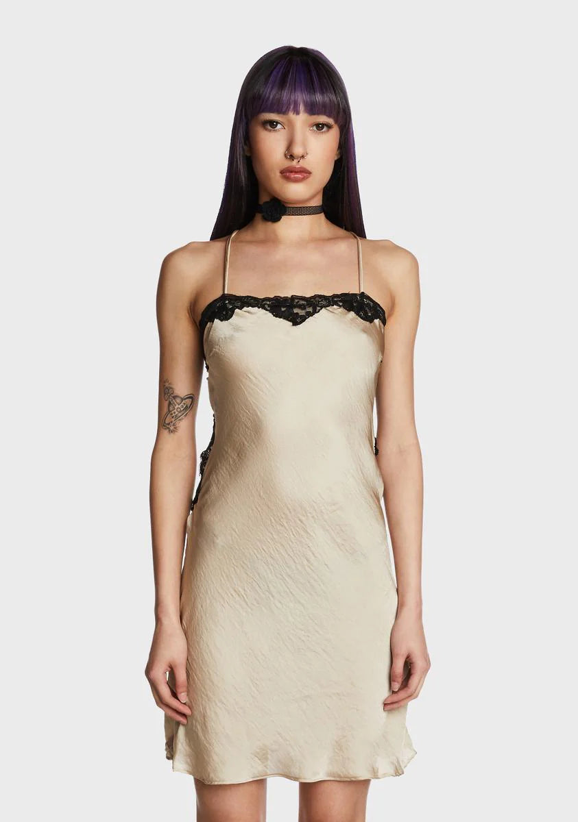 Nothing To Prove Mini Dress - Taupe