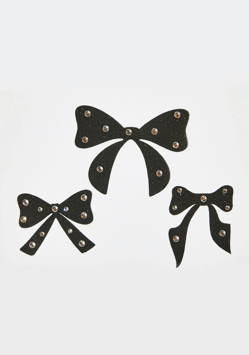 Bow Out Face Stickers