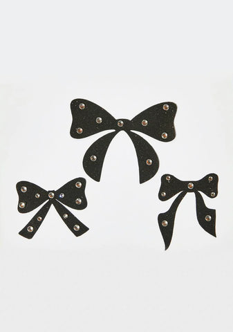 Bow Out Face Stickers