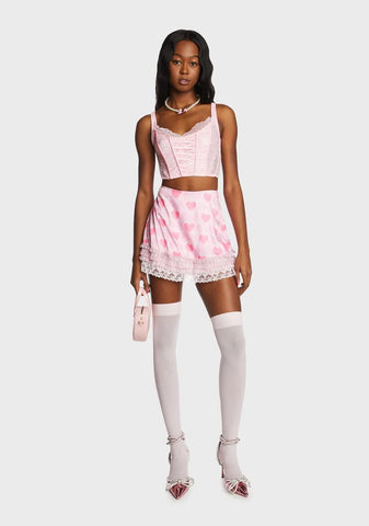 Blush Gilded Beauty Bustier Top