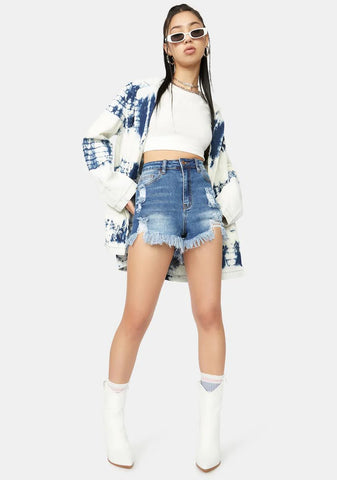 See The Setting Sun Denim Shorts