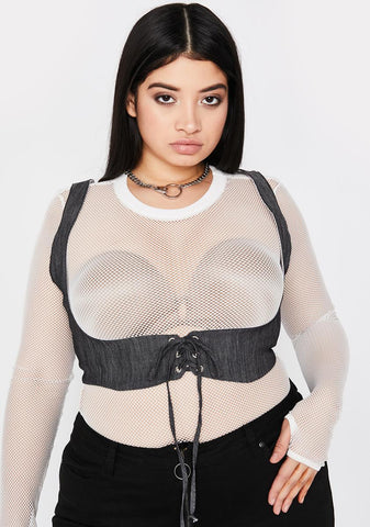 Classic Heaux Denim Bustier