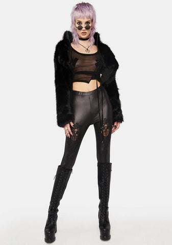 Translucent Fit Pleated Short T-Shirt