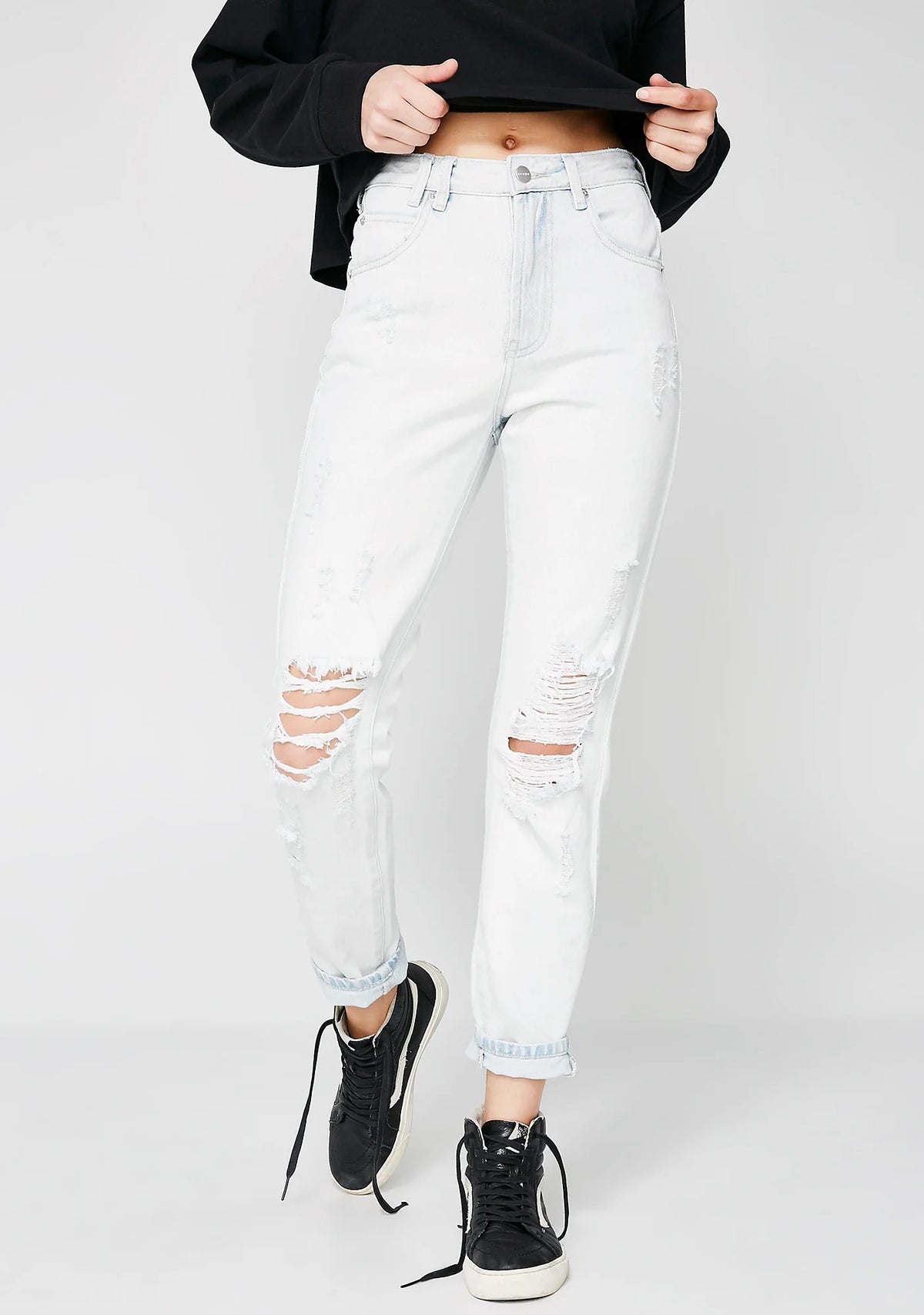 Elaine Stone Age Blue Trashed Jeans