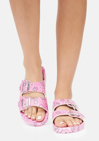 Pleasure's All Mine Bandana Slides