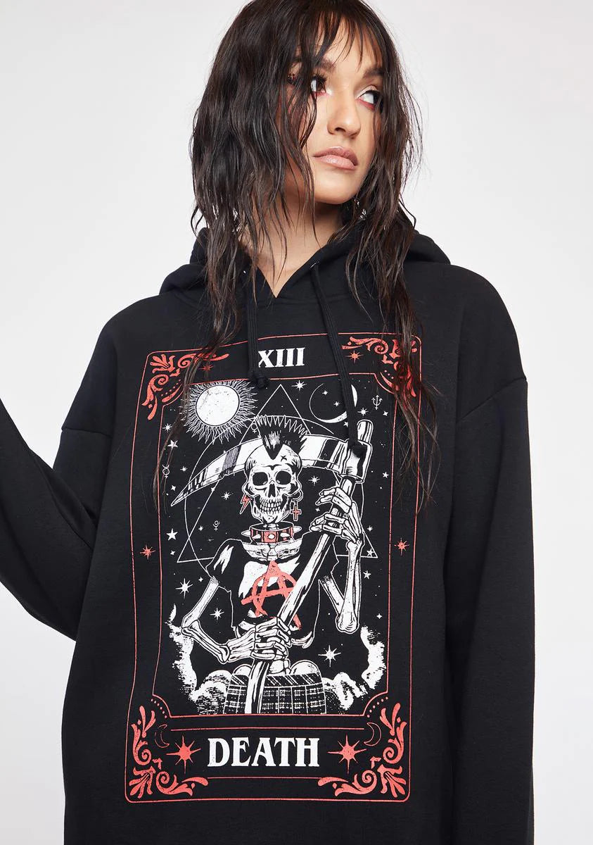 Against The Grain Tarot Hoodie