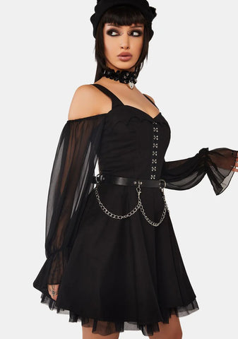 Nightmares Of You Flared Dress