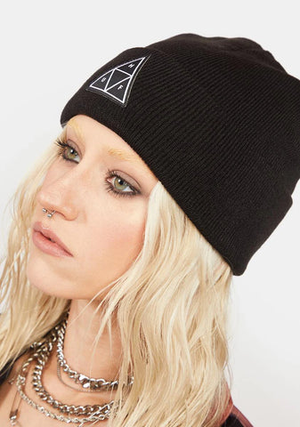 Essentials Triple Triangle Cuff Beanie