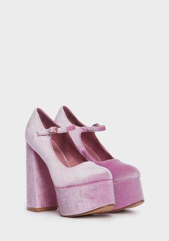 Sweet Dancing For You Platform Mary Janes