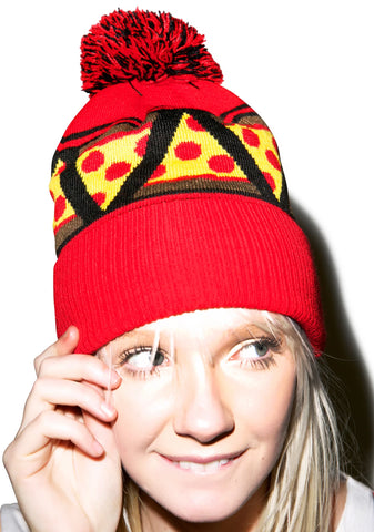 Pizza Knit Beanie