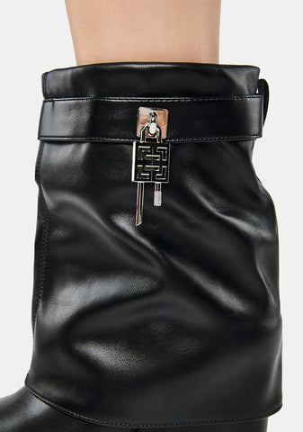 Own The Night Wedge Booties