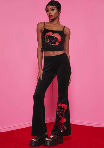 Such A Flirty Toon Flared Track Pants