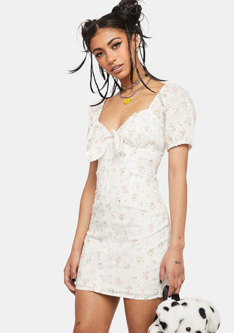 Tea Time Floral Mini Dress