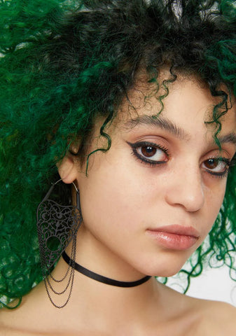 What Lies Beyond Chain Planchette Earrings