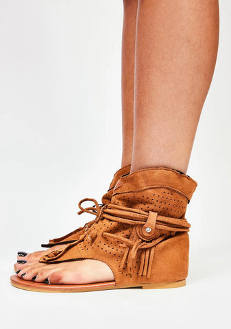 Camel Yates Gladiator Sandals