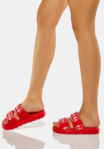 Red 222 Bander Aster 1 Logo Slides