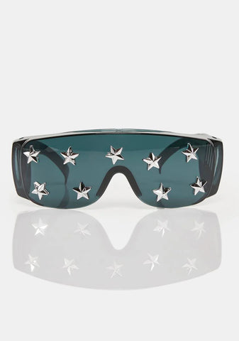 Late Like No Other Shield Sunglasses