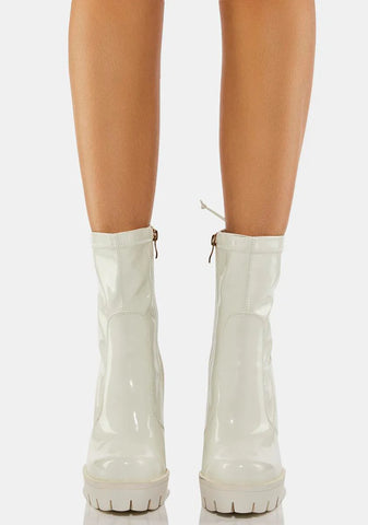 Rainy Platform Ankle Boots