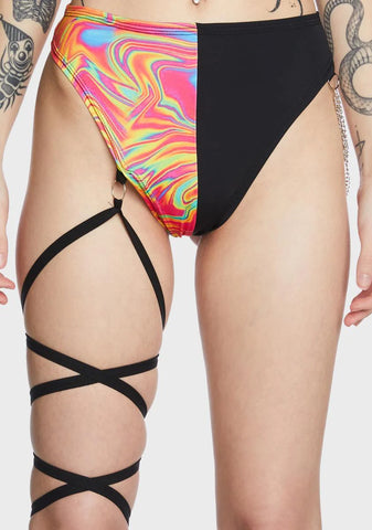 All The Glow Leg Tie Shorts