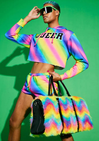 Trip To Wonderland Fuzzy Weekender