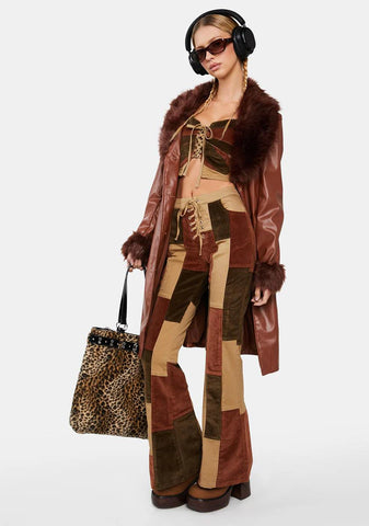 Struck By Wonder Patchwork Pants