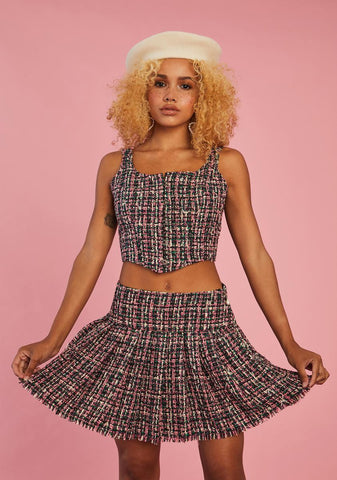 Pish Posh Tweed Skirt