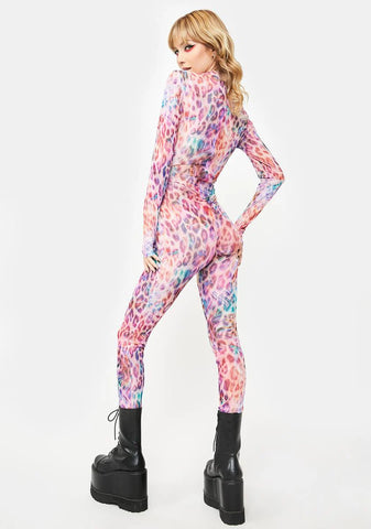 Roar Me Up Sheer Jumpsuit