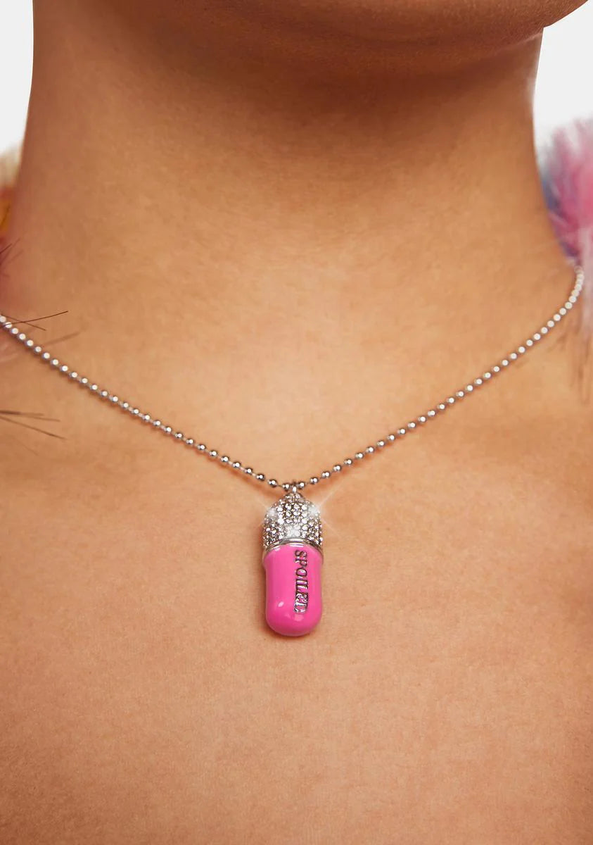 Spoil Myself Pill Necklace