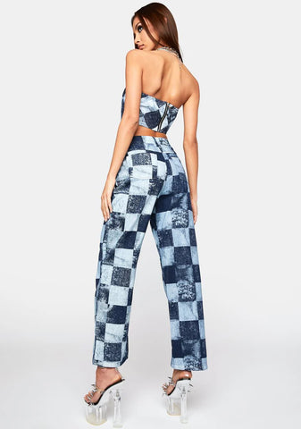 Chess Gal High Waist Pants