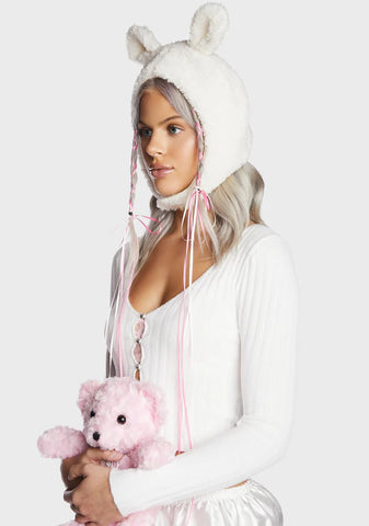 Natural Woodland Cutie Bear Hat