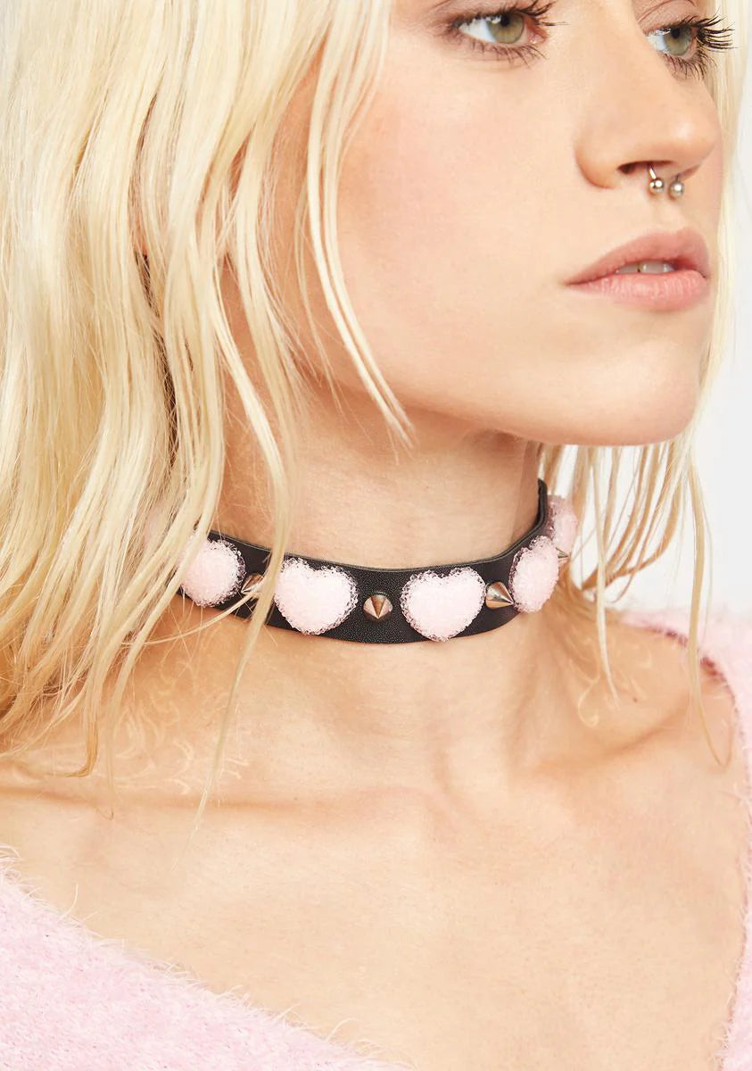 Warm Fuzzies Heart Choker