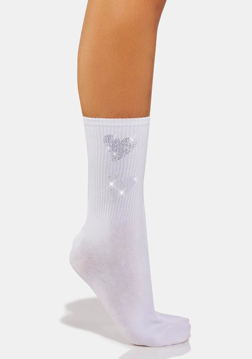 Angel Sealed With Kisses Crew Socks