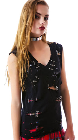Safety Pin Tank Top