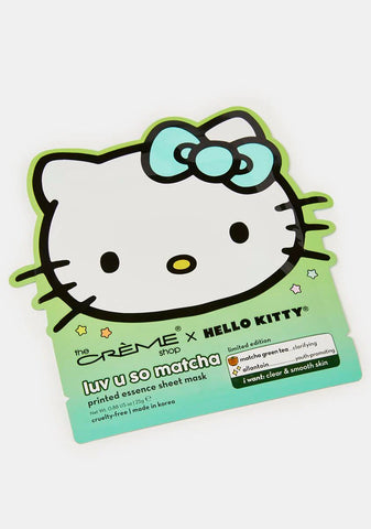 Luv U So Matcha Printed Essence Sheet Mask