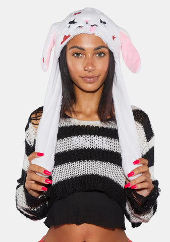Blood Bunny Flappy Hat