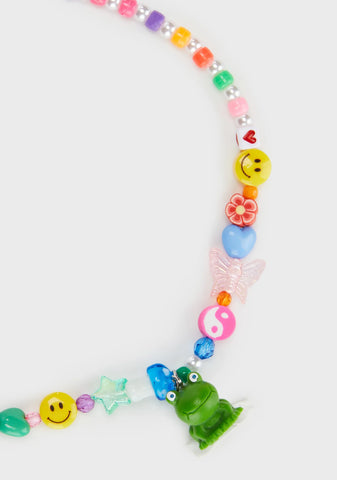 Swamp Frolic Frog Necklace