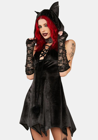 Cat Ear Hooded Dress