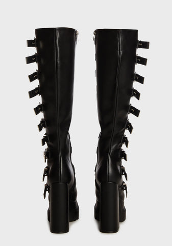 Hell Raiser Knee High Boots