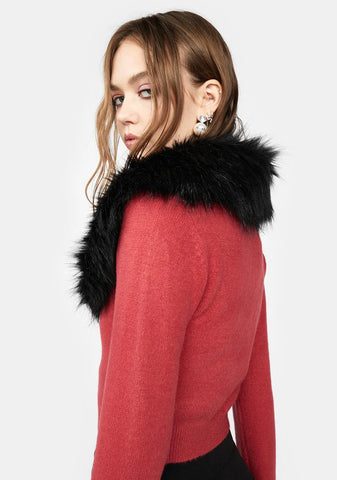 Rose Without Thorns Crop Cardigan