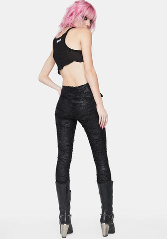 Daily Gothic Ragged Leggings