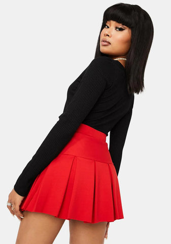 Ruby Modern School Girl Pleated Skort