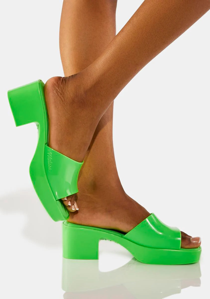 Green Shape Heels