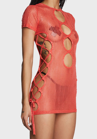 Eternal Appeal Mini Dress - Red