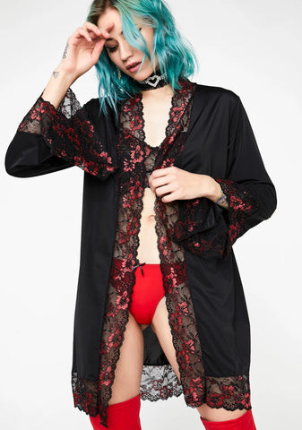 Silky Seductress Robe