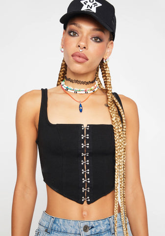 Craving Secrets Corset Crop Top